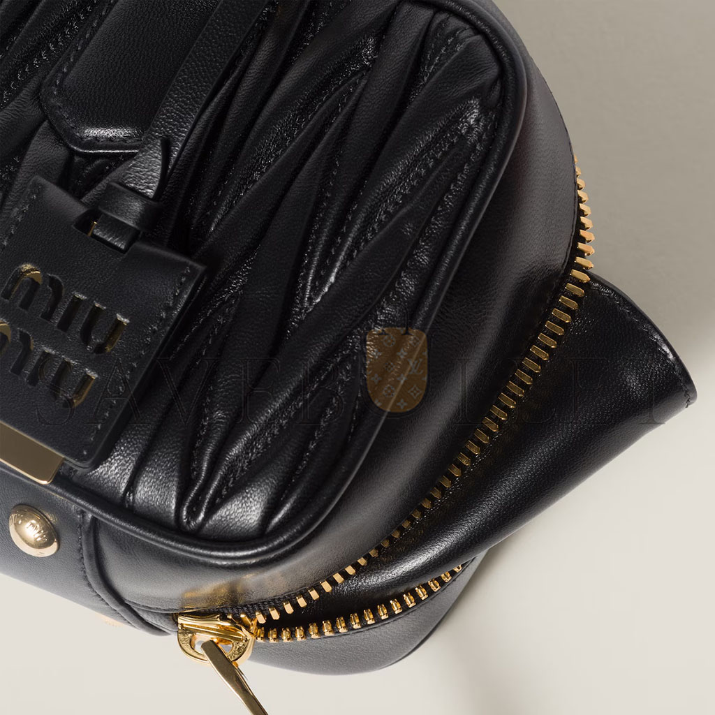 M1v M1v arcadie matelassÉ nappa leather bag 5bb148 (22*10.5*7.5cm)